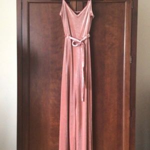 Forever 21 velvet wide leg jumpsuit